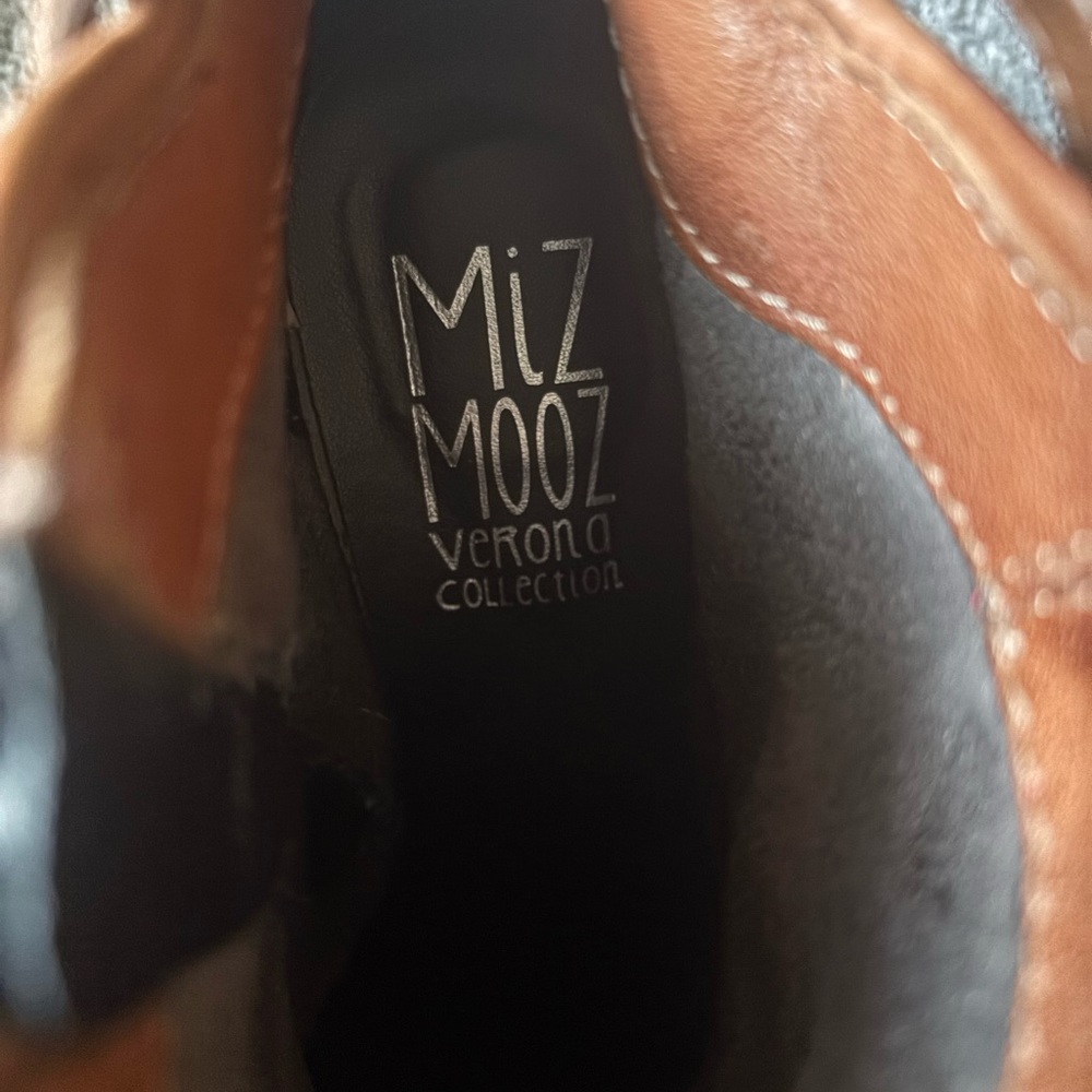 Miz Mooz Tan Leather Ankle Boots - Picture 7 of 8